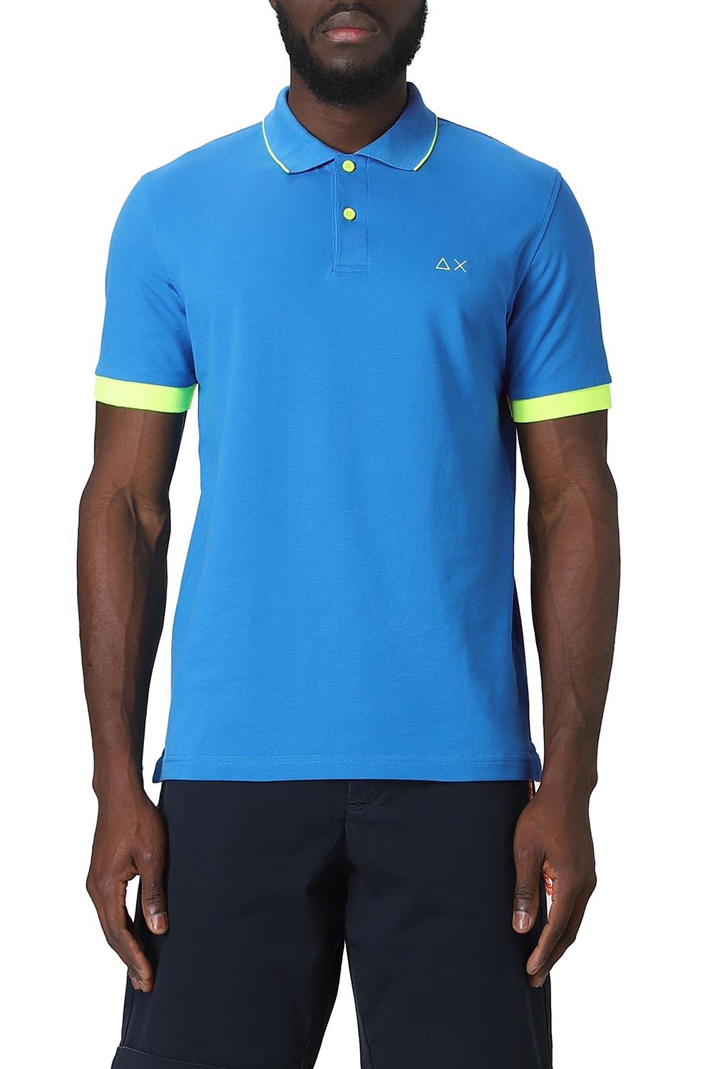  Sun 68 Polo Pique' Turchese Uomo - 2