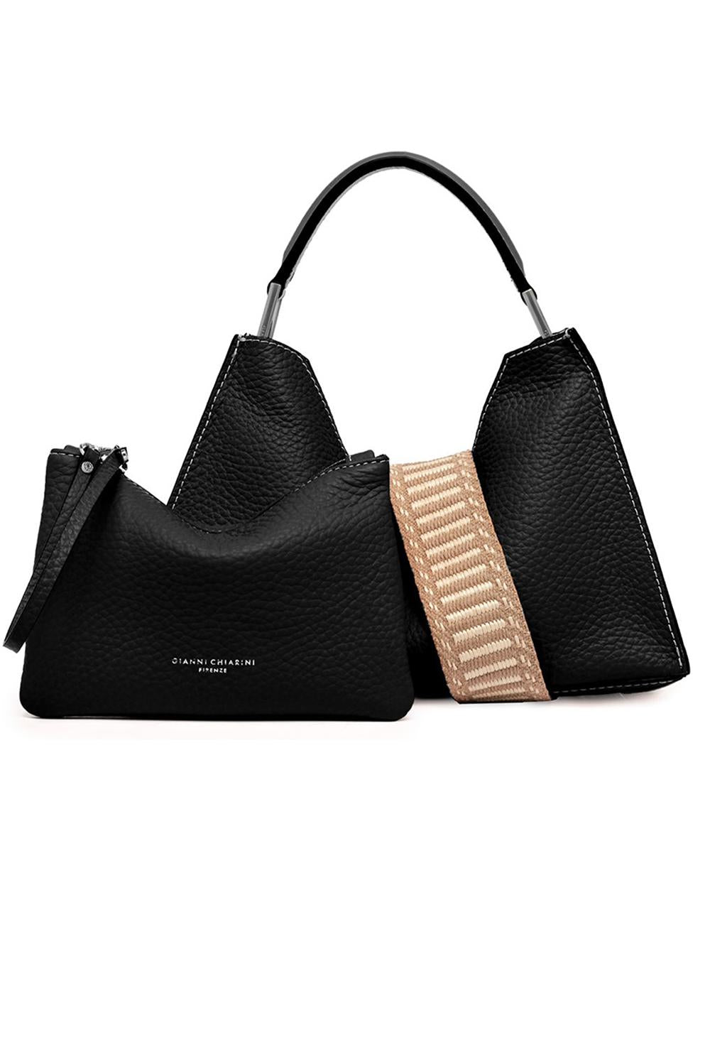  Gianni Chiarini Borsa Aurora Nero Nature Woman - 3