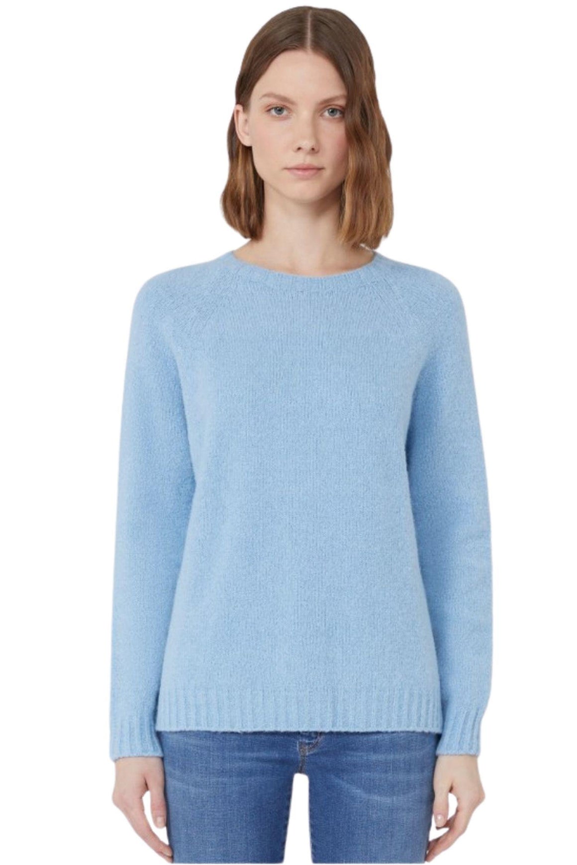  Max Mara Maglia In Alpaca Azzurro Woman - 3