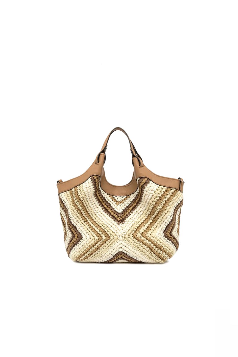  Gianni Chiarini Borsa Dua Rafia Medium Cuoio Woman - 3