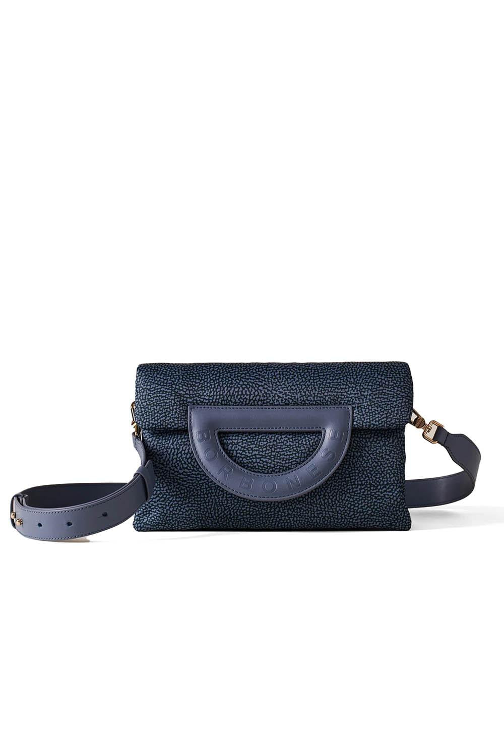  Borbonese Bouche Tracolla Small Denim Woman - 1