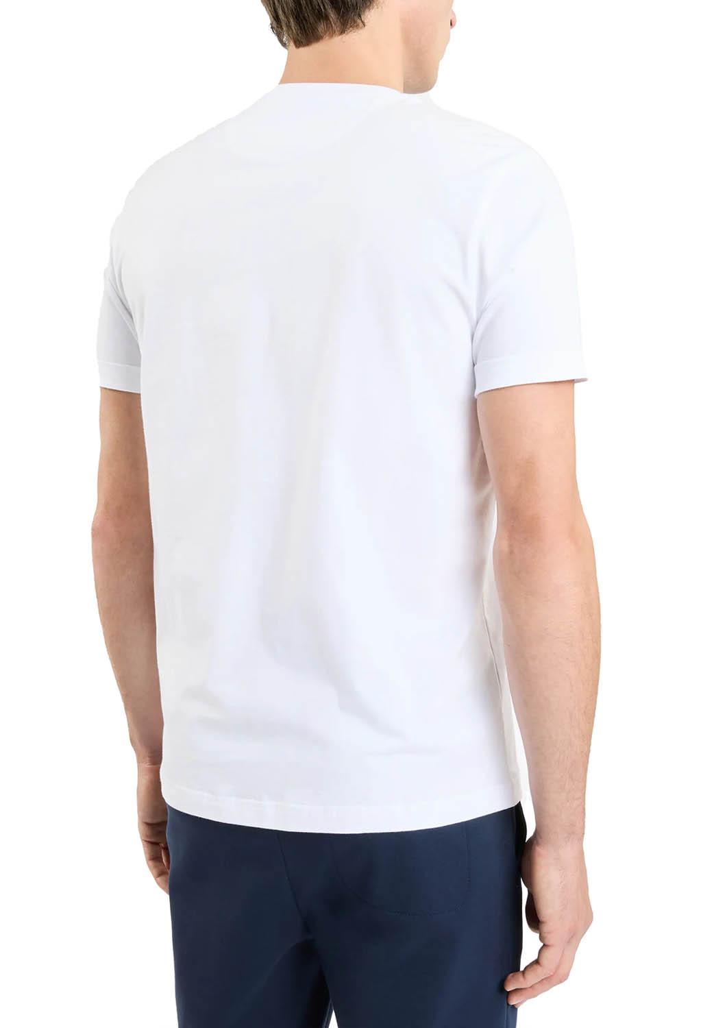  Fay T-shirt In Cotone Bianco Uomo - 4