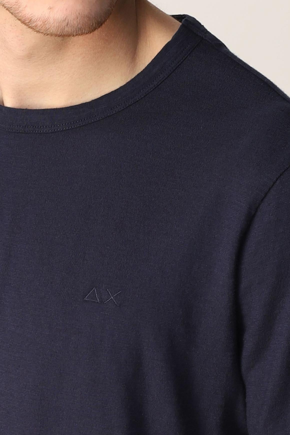  Sun 68 Sun68 T-shirt Round Navy Uomo - 3