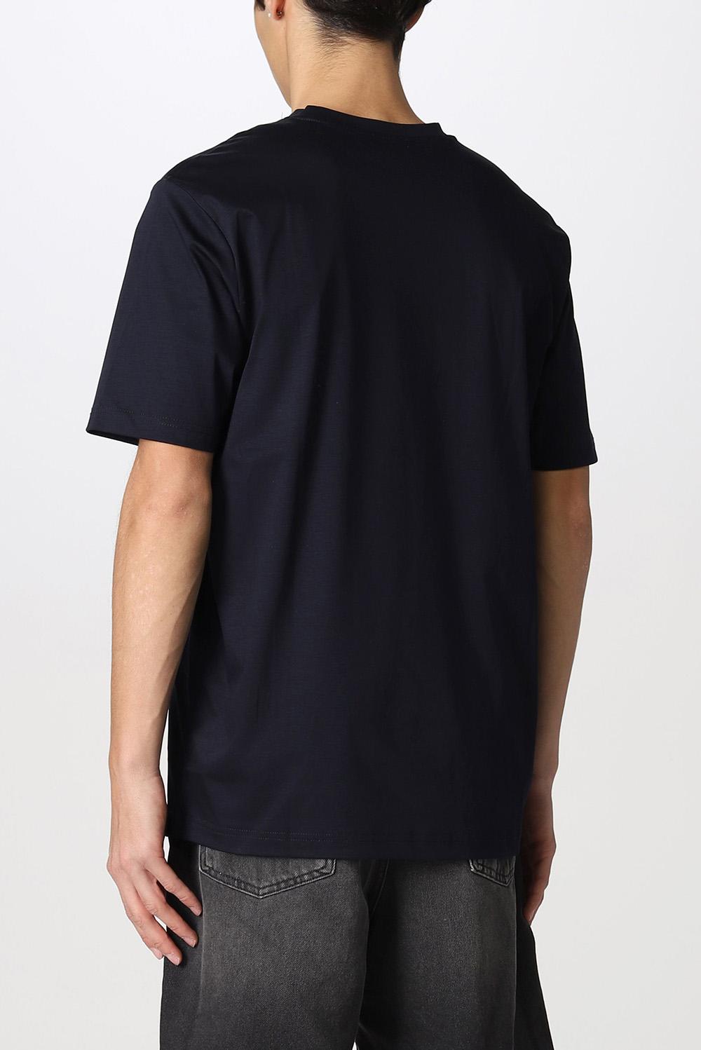  Diesel T-shirt In Cotone Navy Uomo - 2
