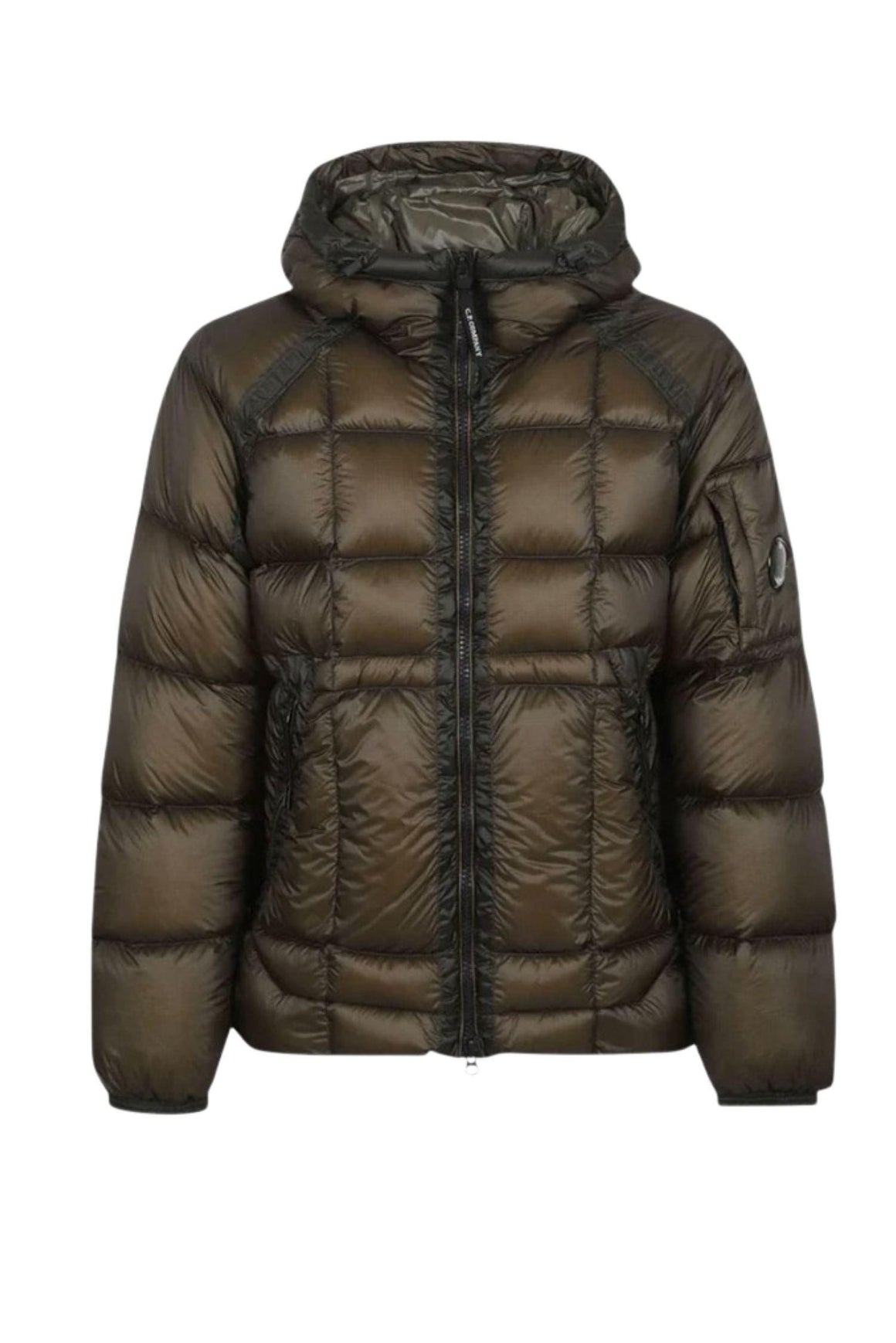  Cp Company Shell Hooded Down Puffer Jacket Ivy Green Uomo - 1