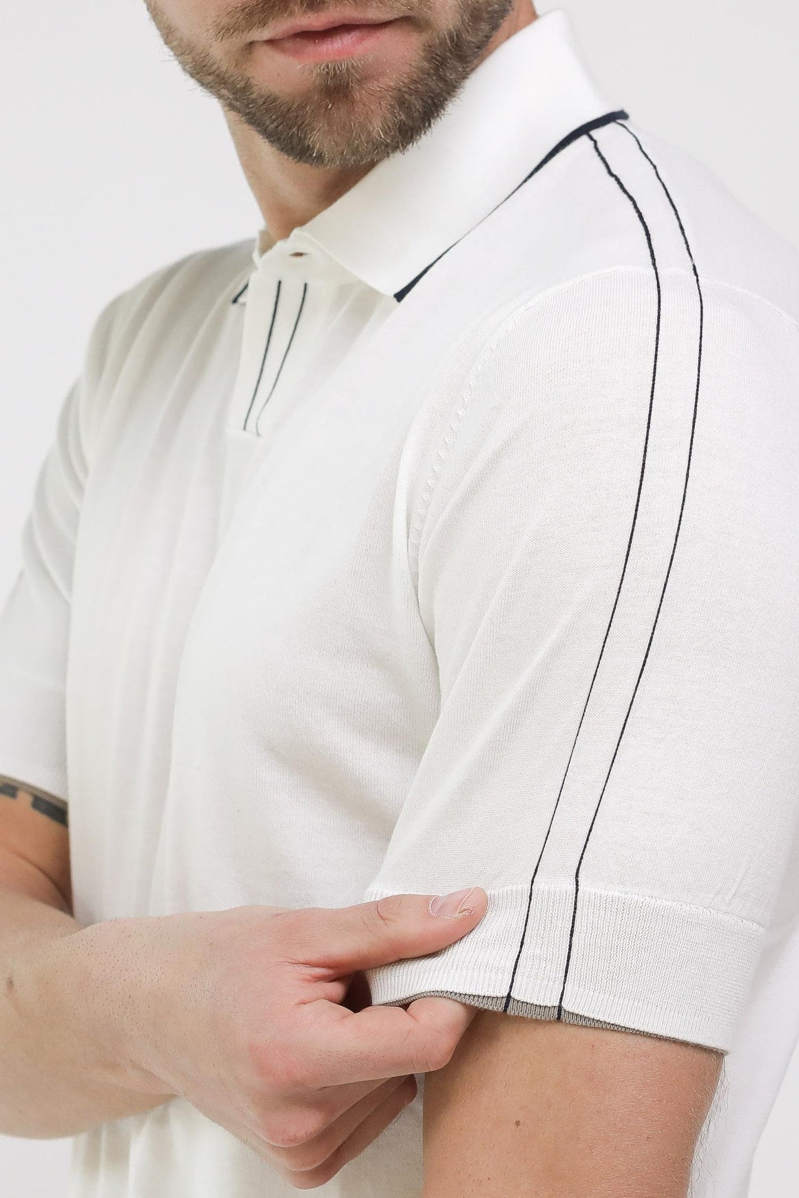  Paolo Pecora Polo Cream Uomo - 5