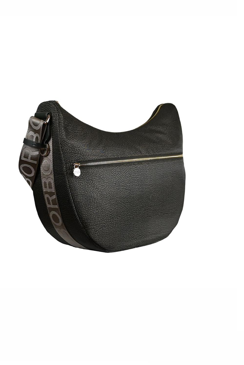  Borbonese Luna Bag Medium Alloro Woman - 2