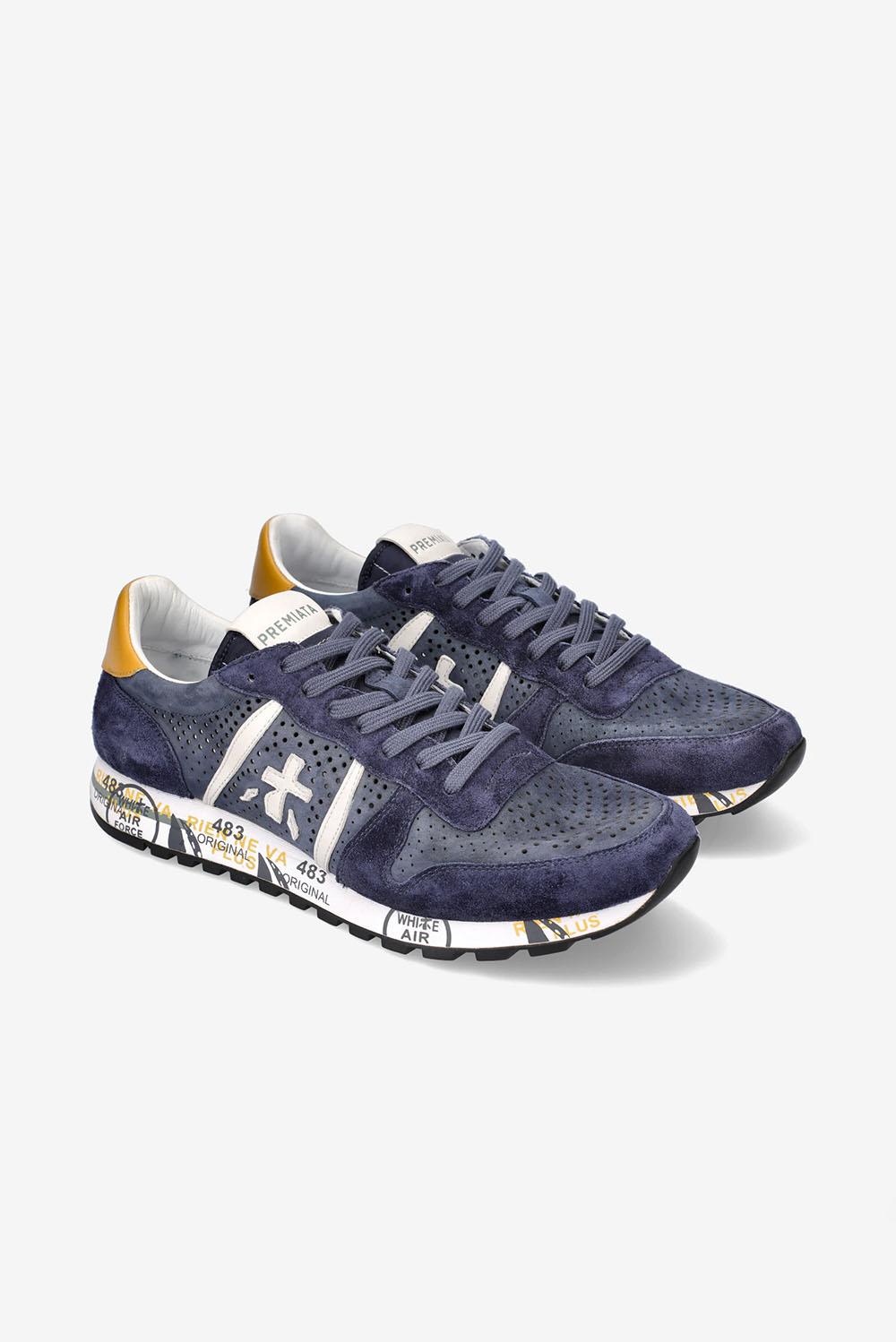  Premiata Sneakers Eric Navy Uomo - 4