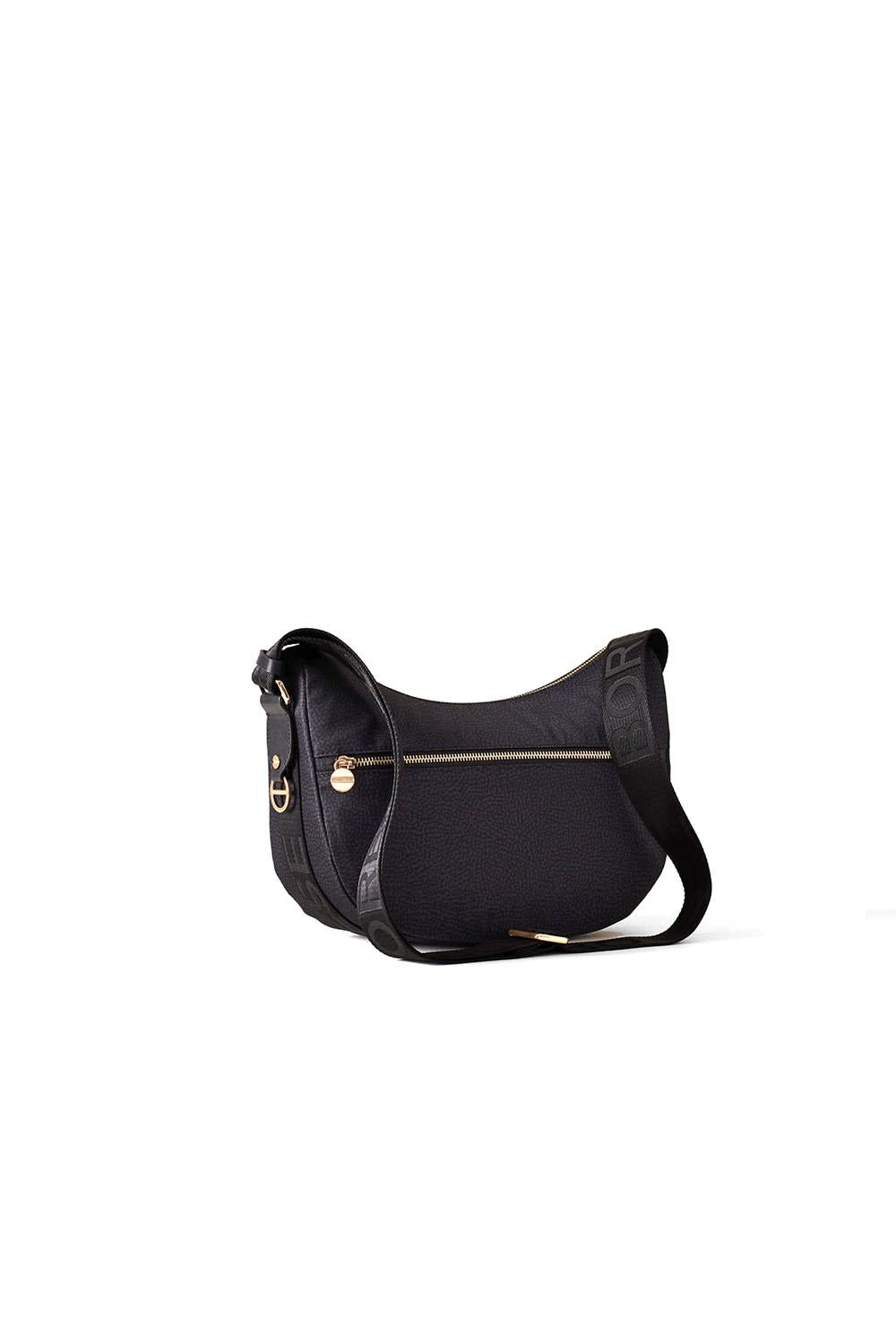  Borbonese Eco Line Luna Bag Mini Nero Woman - 2
