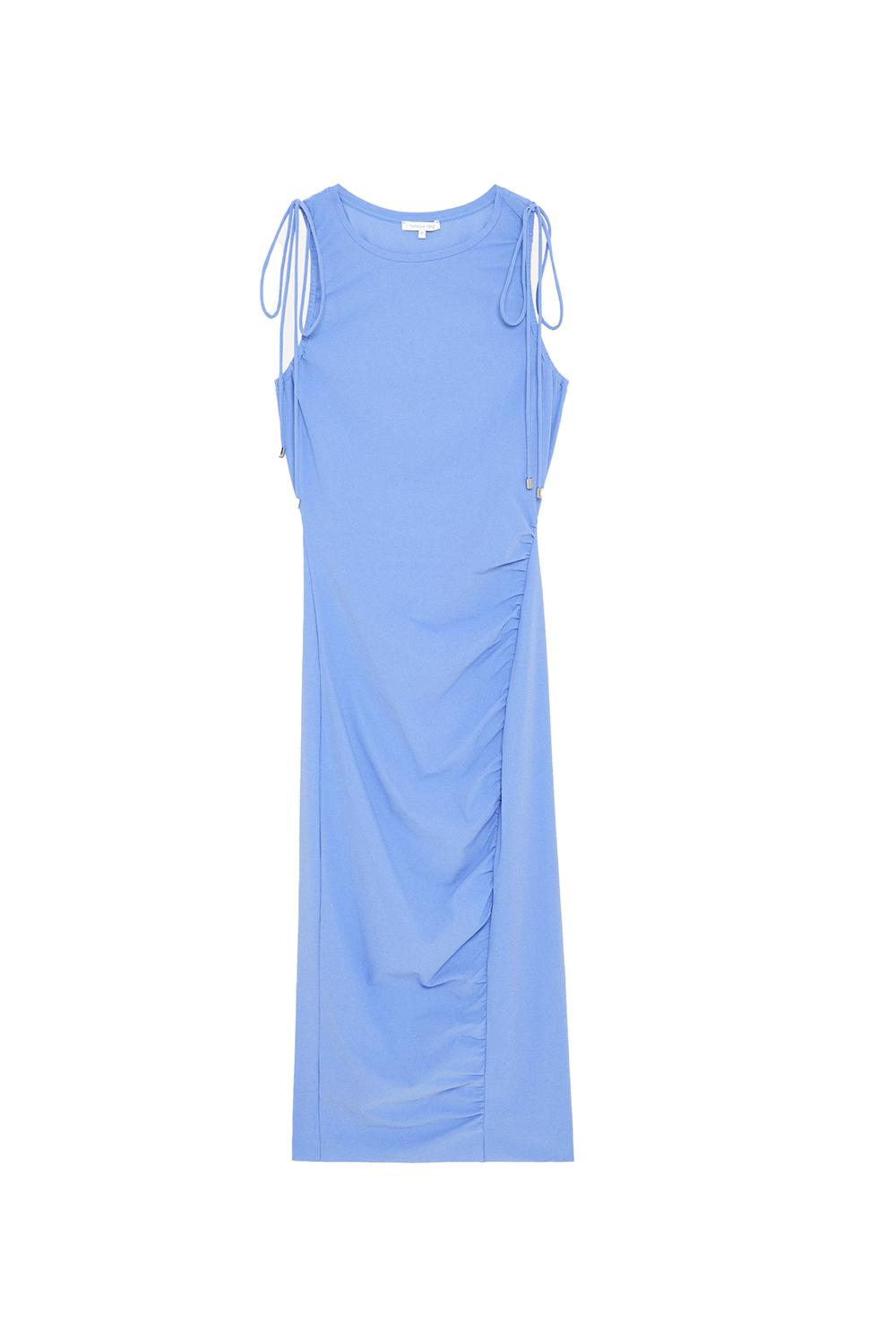  Patrizia Pepe Abito Essential Midi Ceramic Blue Woman - 1