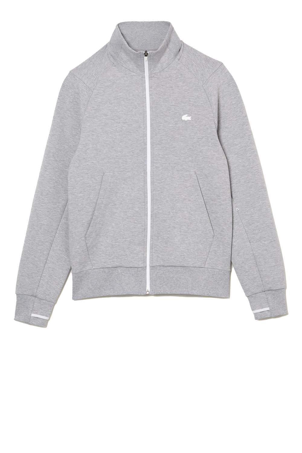  Lacoste Felpa Con Zip Grey Uomo - 1