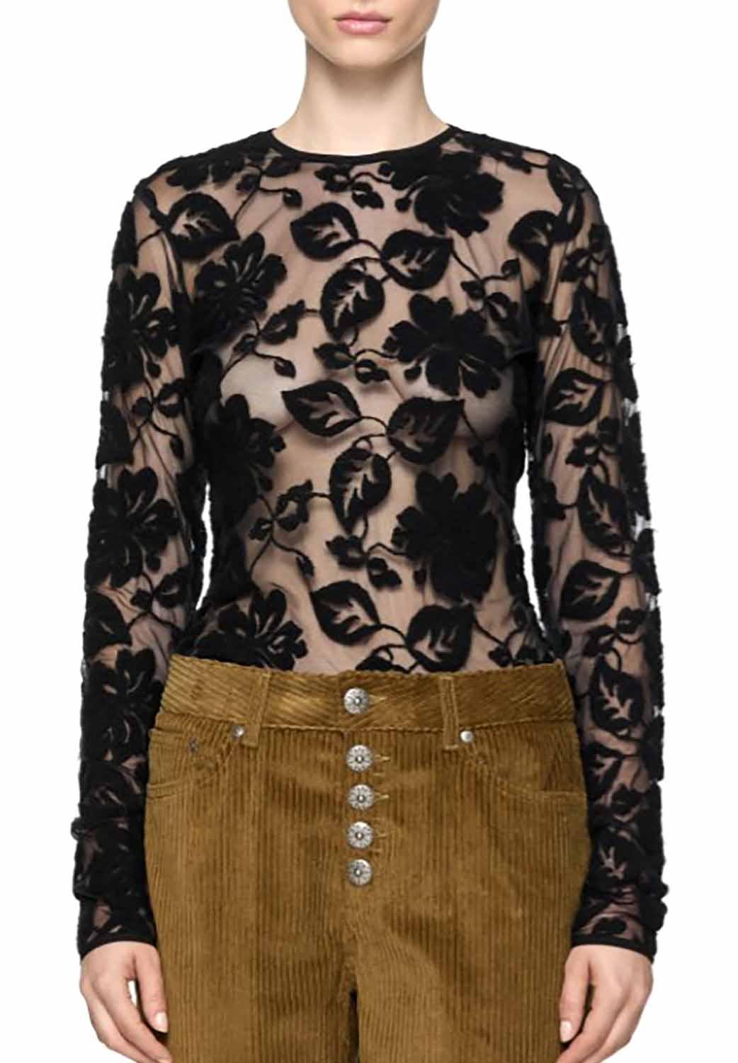 T-shirt Slim in Tulle