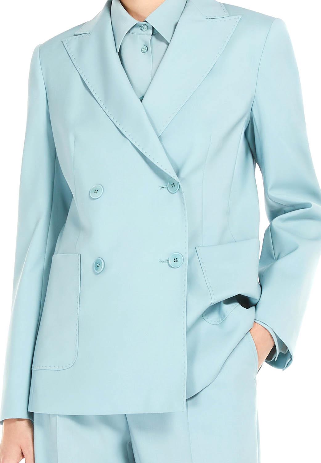  Max Mara Giacca Blazer Nervoso Verde Woman - 3