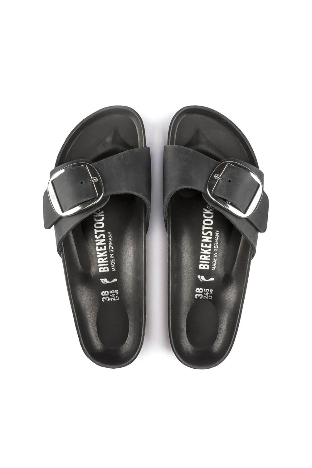  Birkenstock Madrid Big Buckle Black Woman - 4