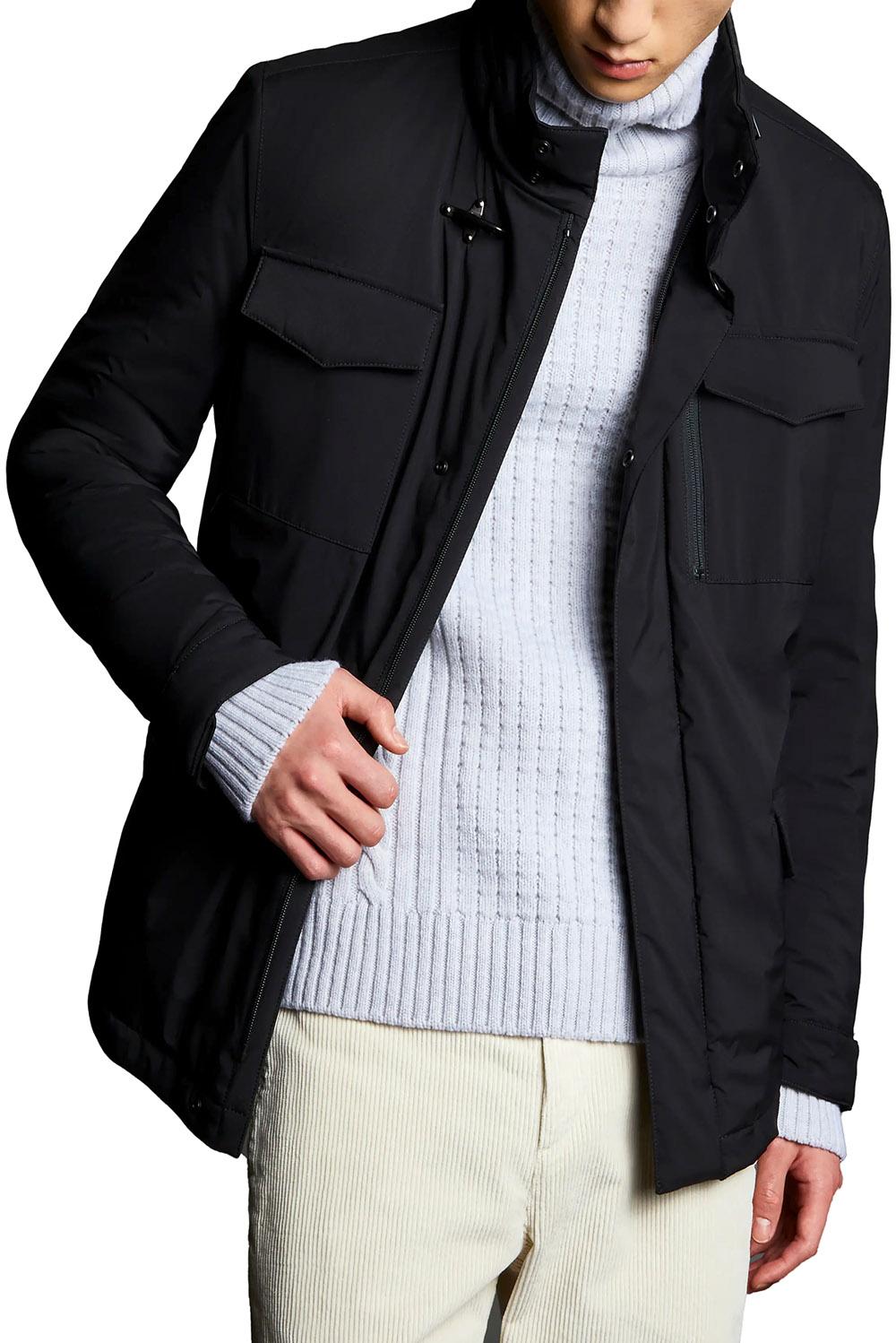 Fay Field Jacket Nero Uomo - 2