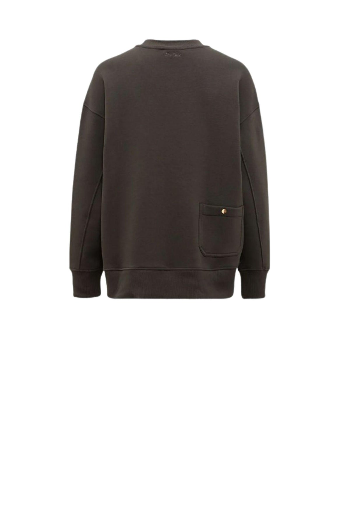  Max Mara Felpa In Cotone Con Logo Monza Verde Woman - 3