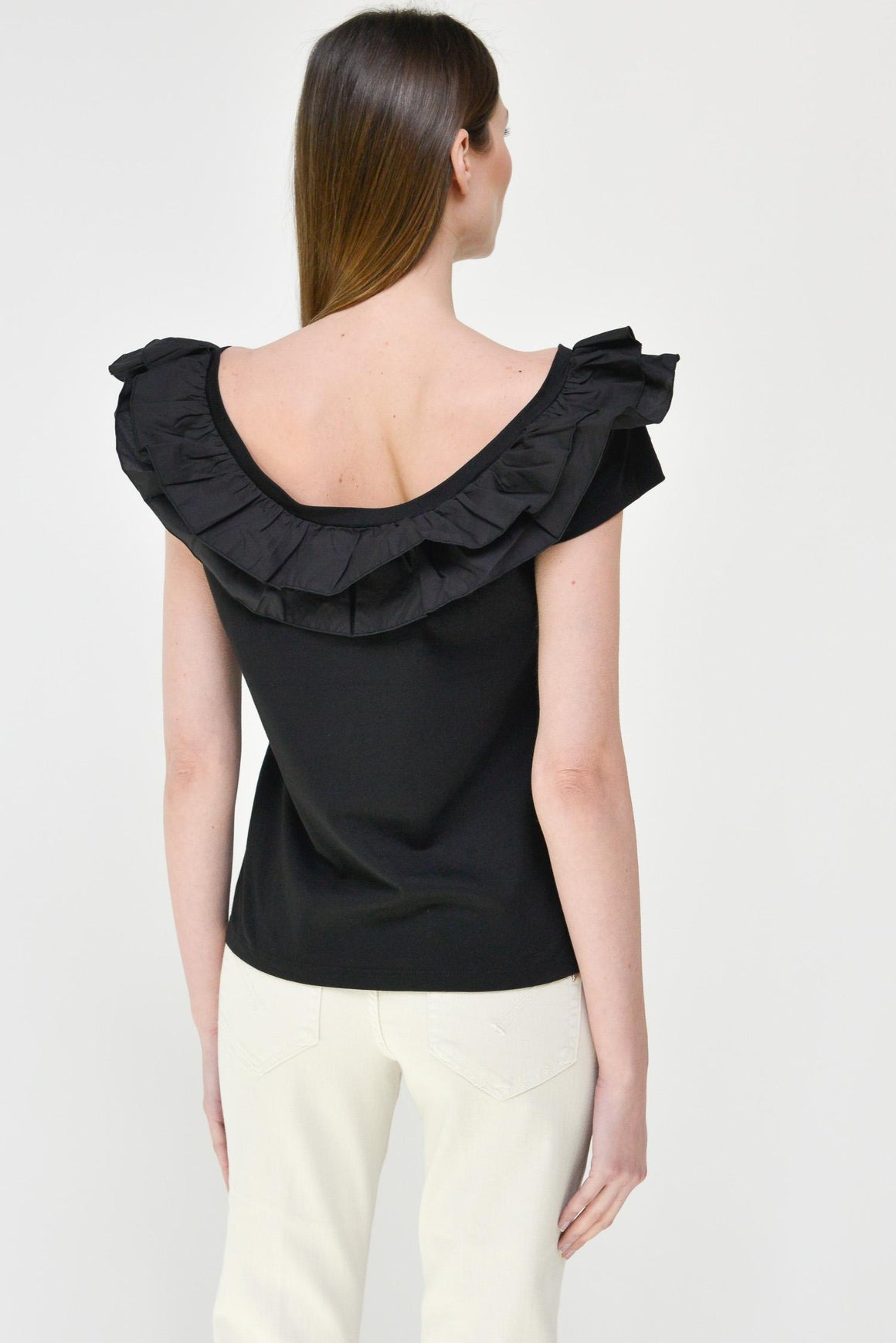  Liu Jo T-shirt Volants<br/> Nero Woman - 10