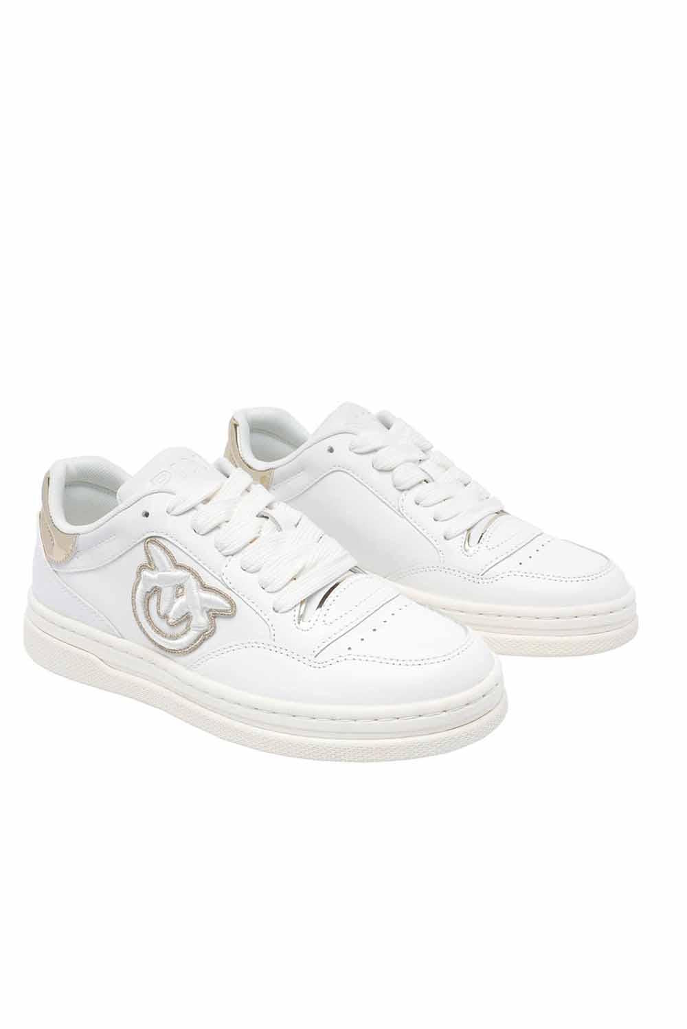  Pinko Sneakers Mandy White Platinum Woman - 2