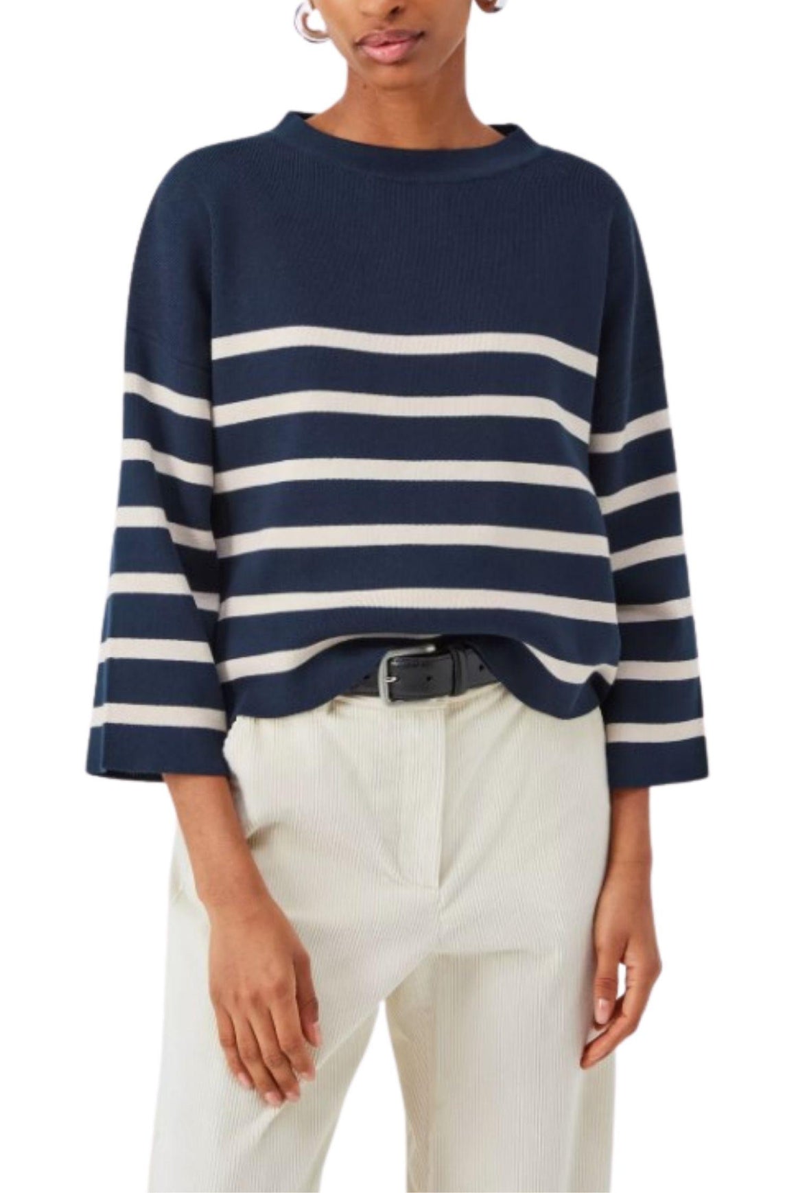  Max Mara Maglia In Cotone A Righe Pinide Woman - 2