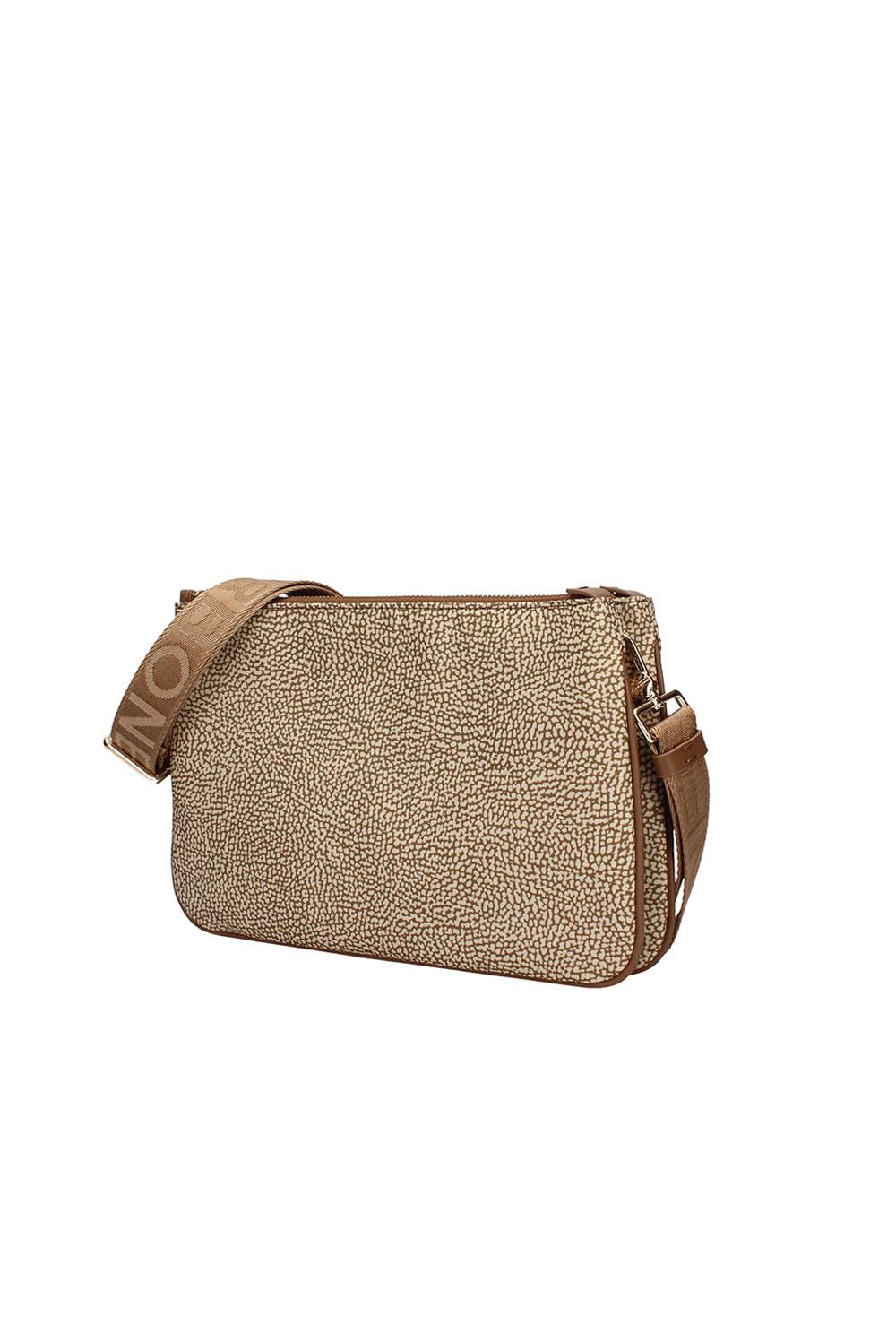  Borbonese Eco Line Tracolla Small Beige Woman - 3