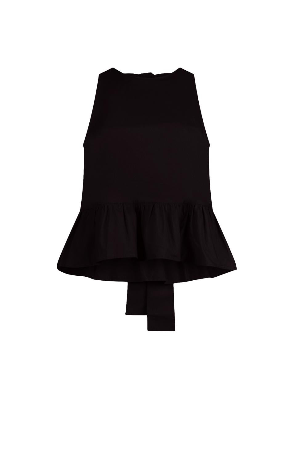  Liu Jo Top Popeline Con Fiocco Nero Woman - 1