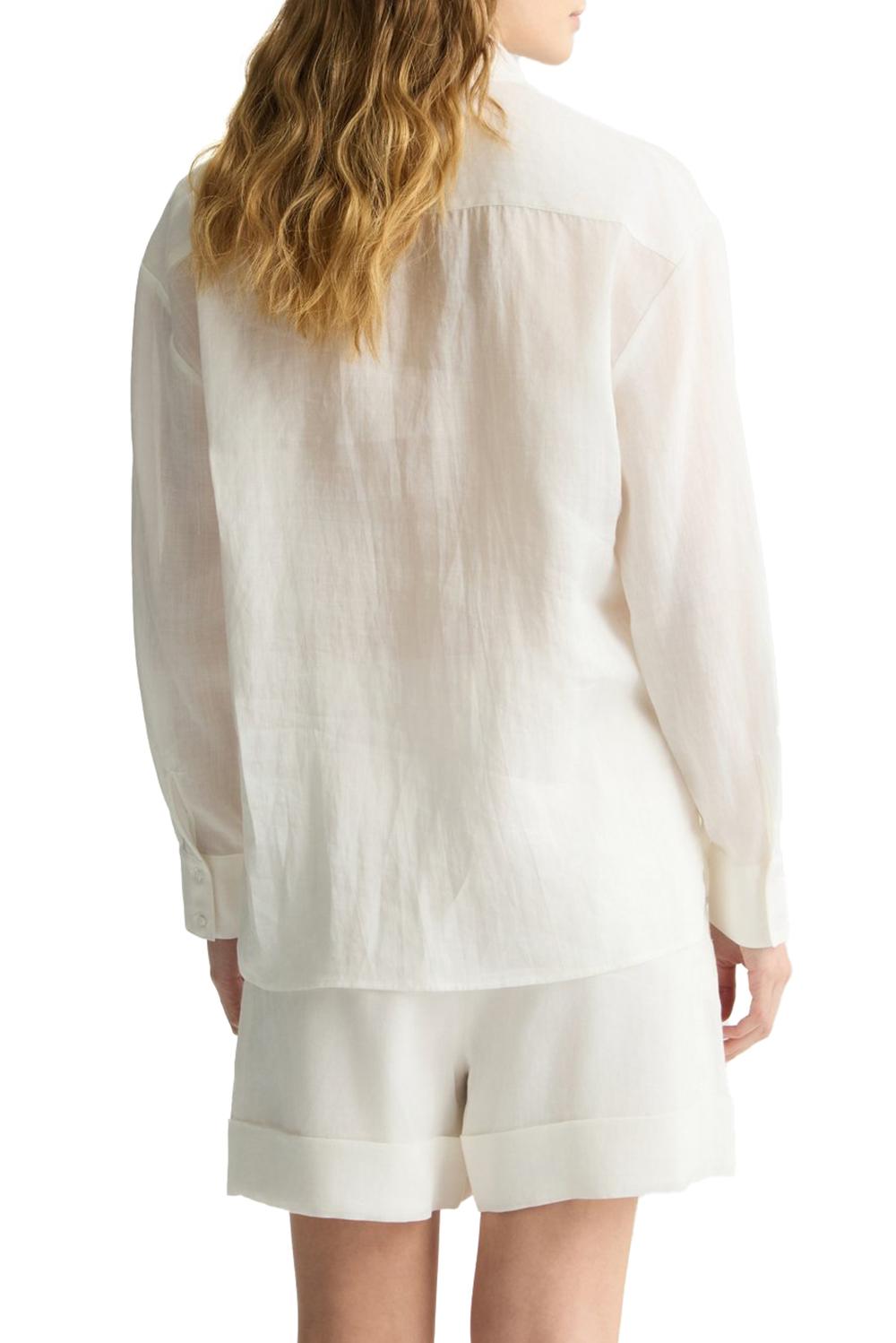  Liu Jo Camicia In Ramiè Bianco Woman - 4