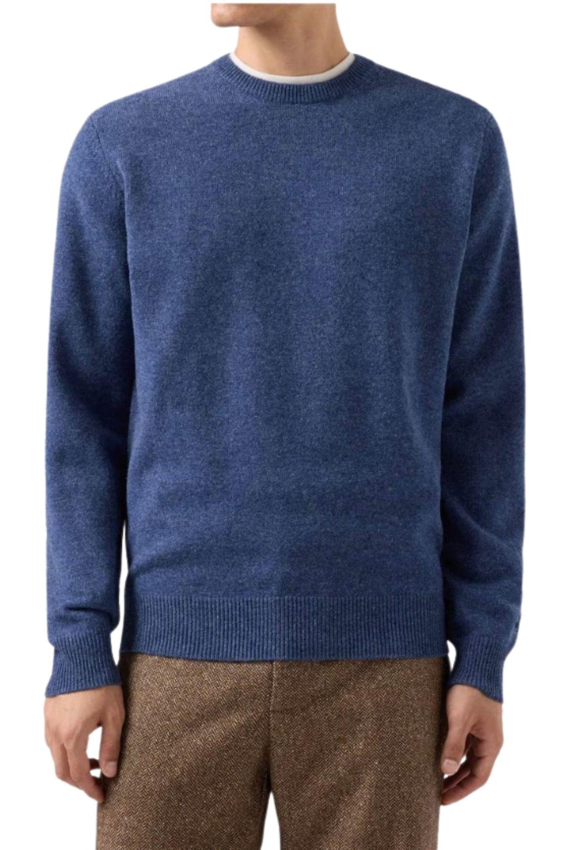  Mc2 Maglione Girocollo Regent Azzurro Denim Uomo - 2