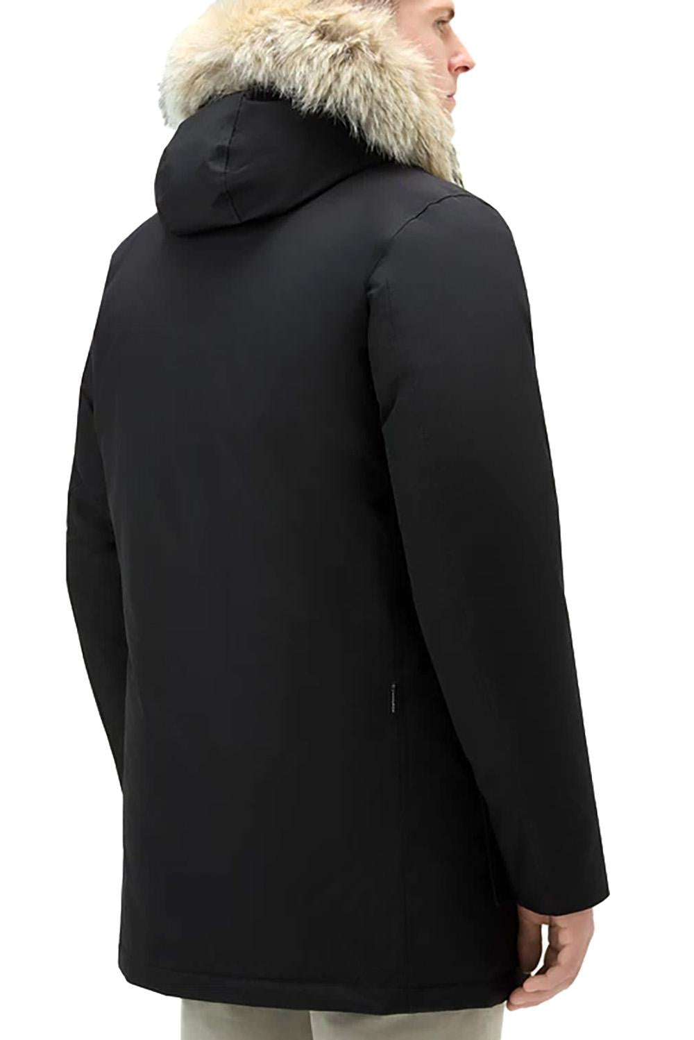  Woolrich Arctic Parka In Ramar Black Uomo - 3
