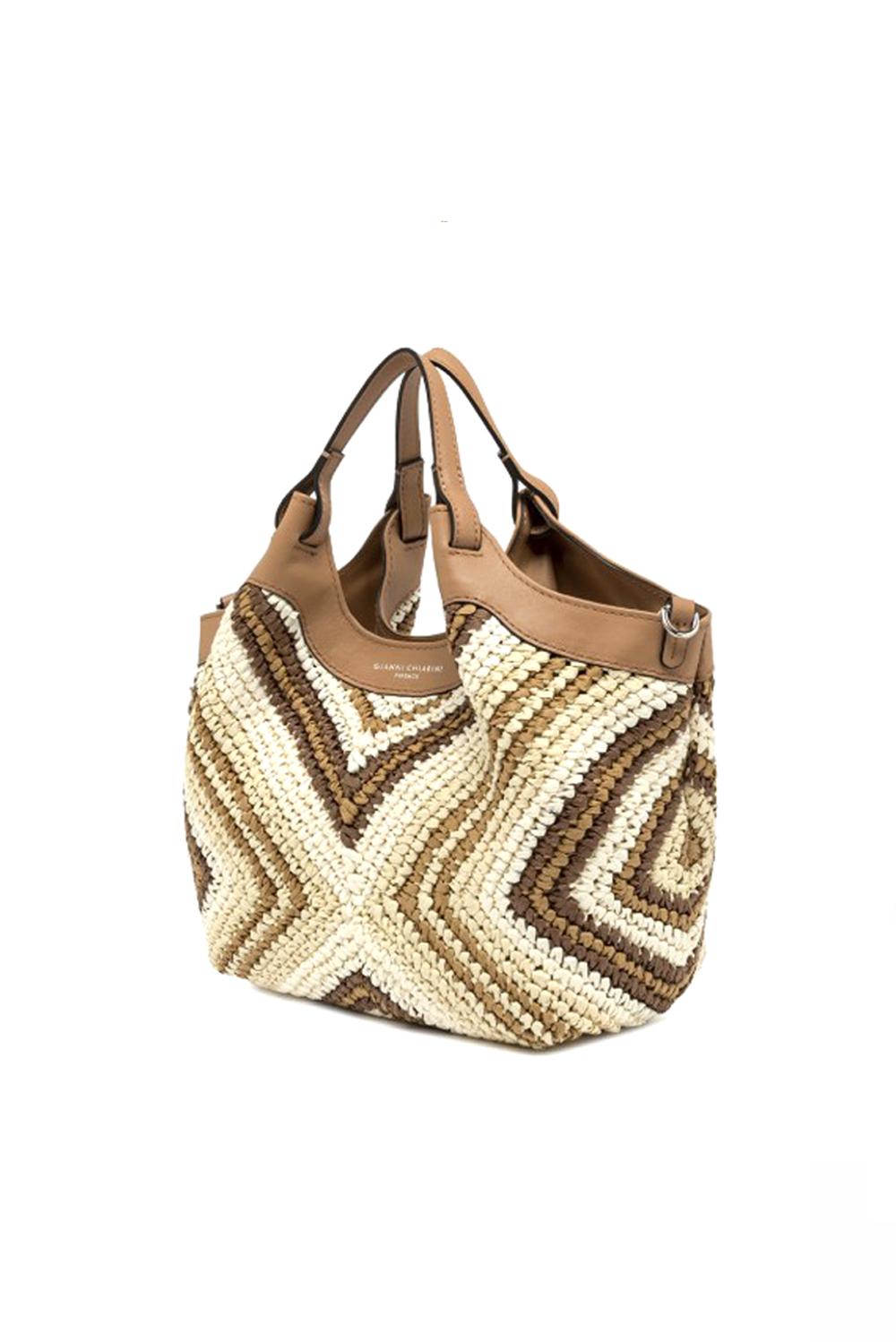  Gianni Chiarini Borsa Dua Rafia Large Cuoio Woman - 2