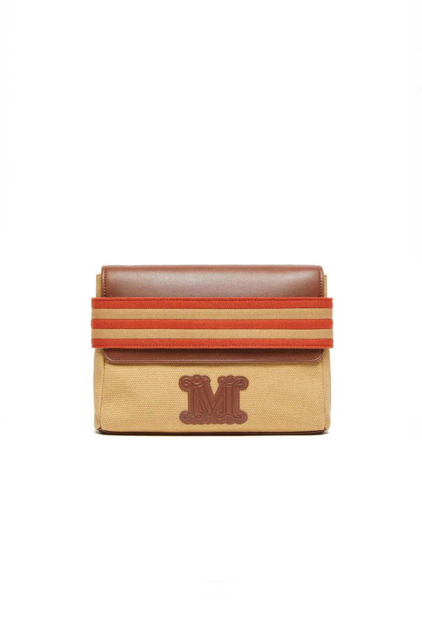  Max Mara Pochette In Canvas Opice Woman Camel