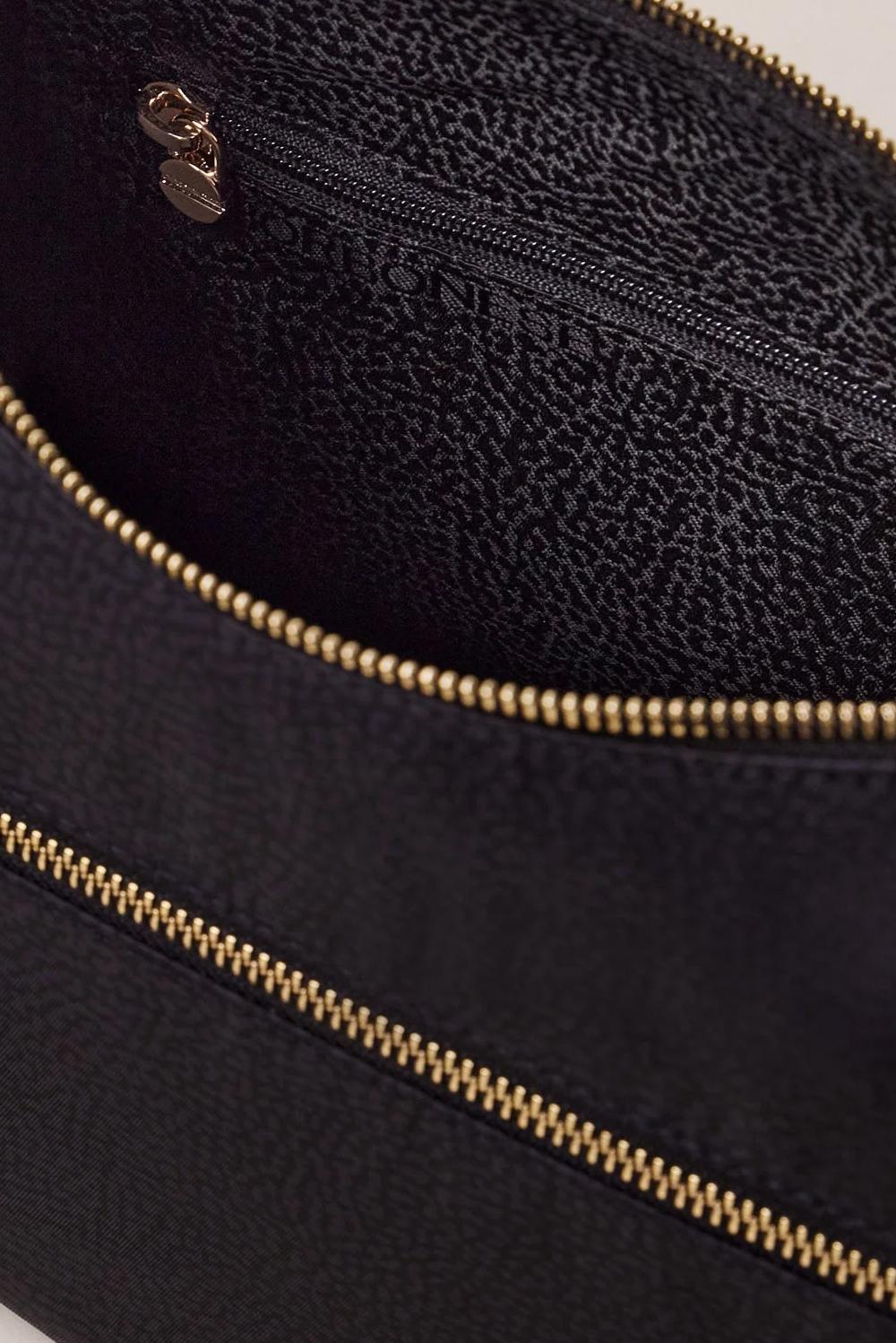  Borbonese Eco Line Luna Bag Small Nero Woman - 4