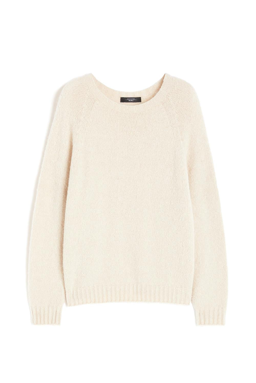  Max Mara Maglia In Alpaca Avorio Woman - 1