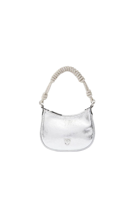 Borsa  baby Half Moon pelle laminata