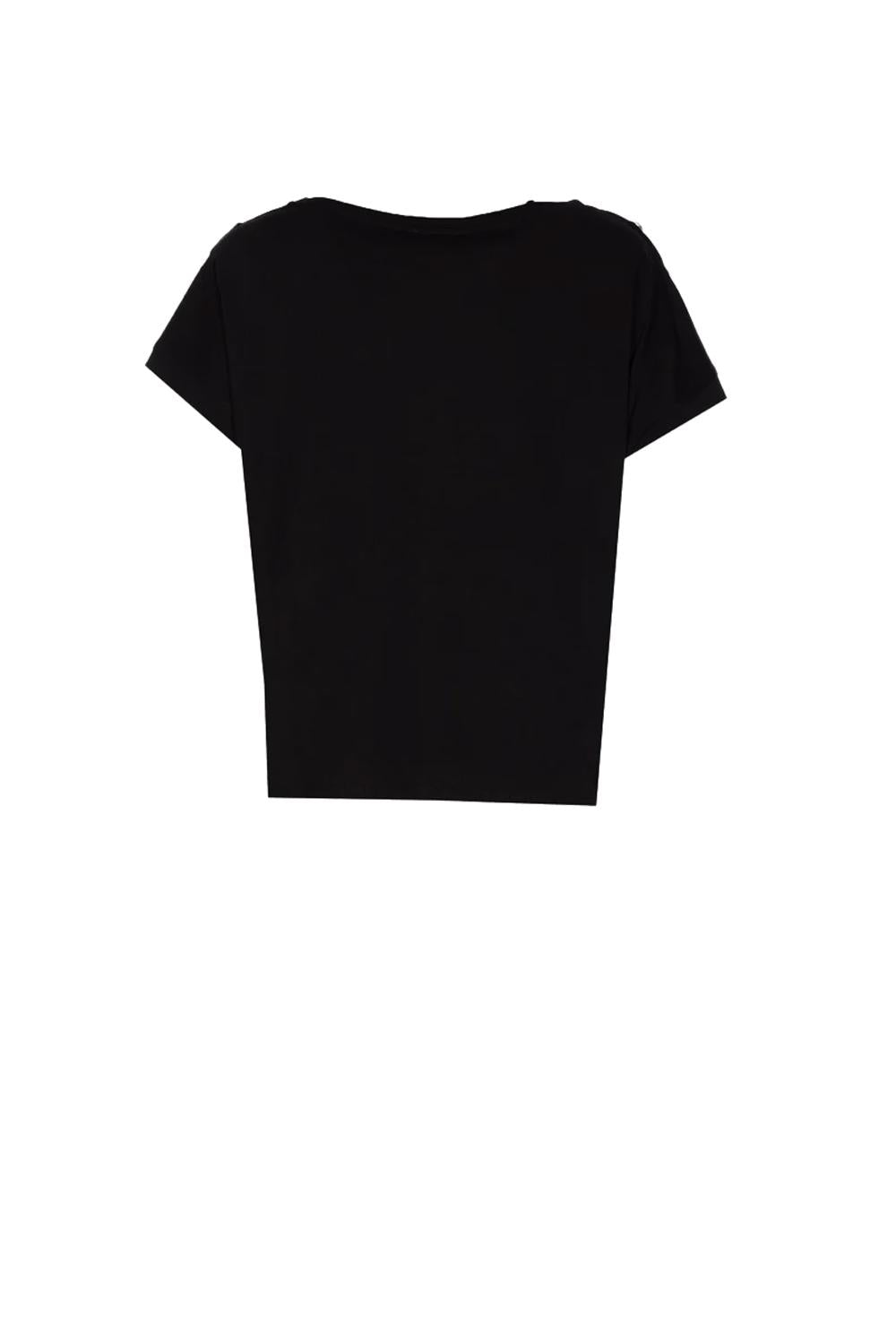  Liu Jo T-shirt Twill Stampato Nero Arabian Woman - 2