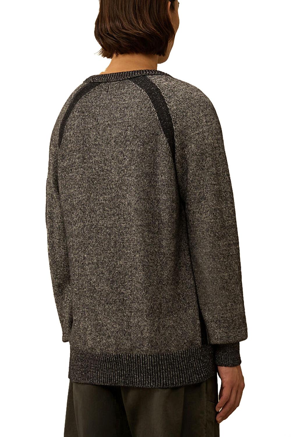 Cp Company Maglione Girocollo Anthracite Melange Uomo - 3