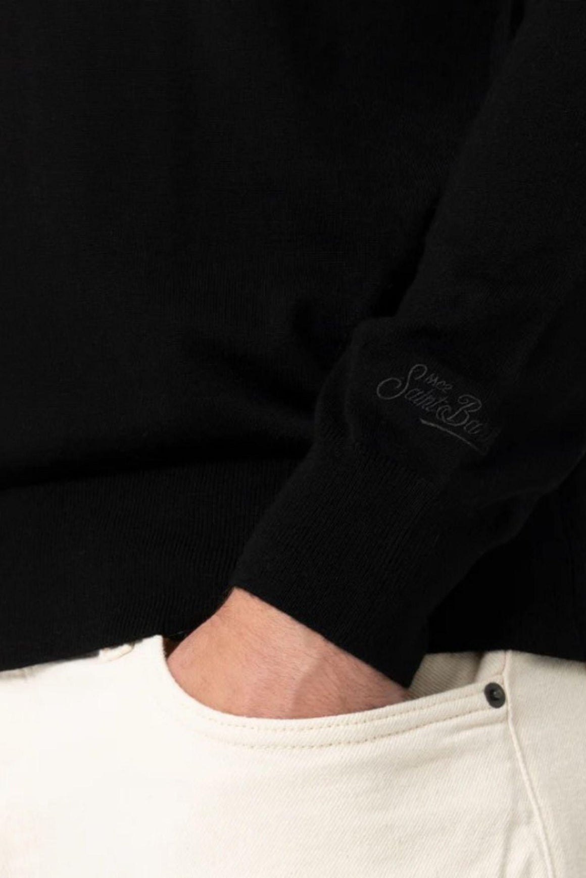  Mc2 Maglione Girocollo Regent Nero Uomo - 3