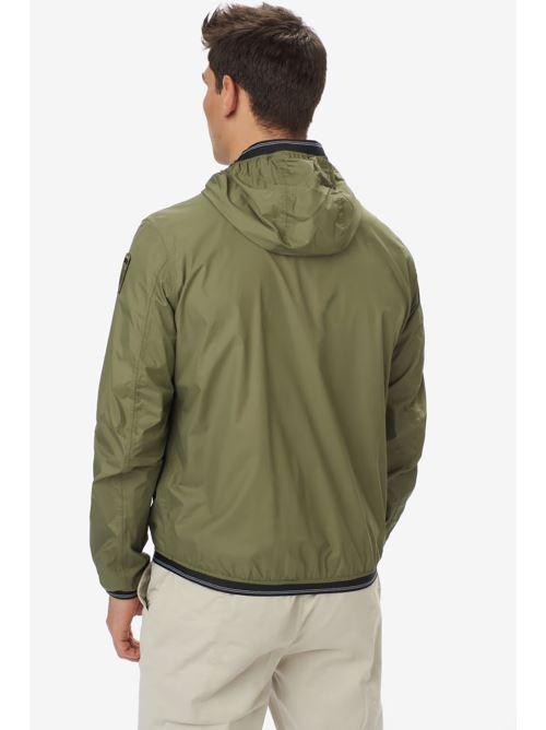 Blauer Windbreaker