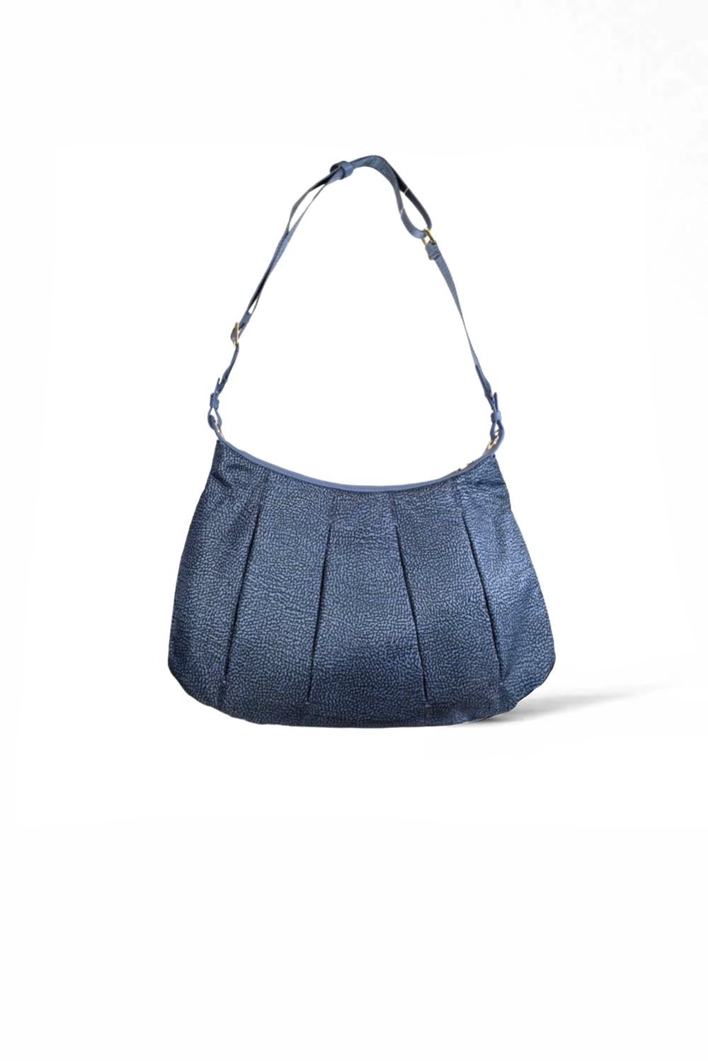  Borbonese Croissant Hobo Small Denim Woman - 1