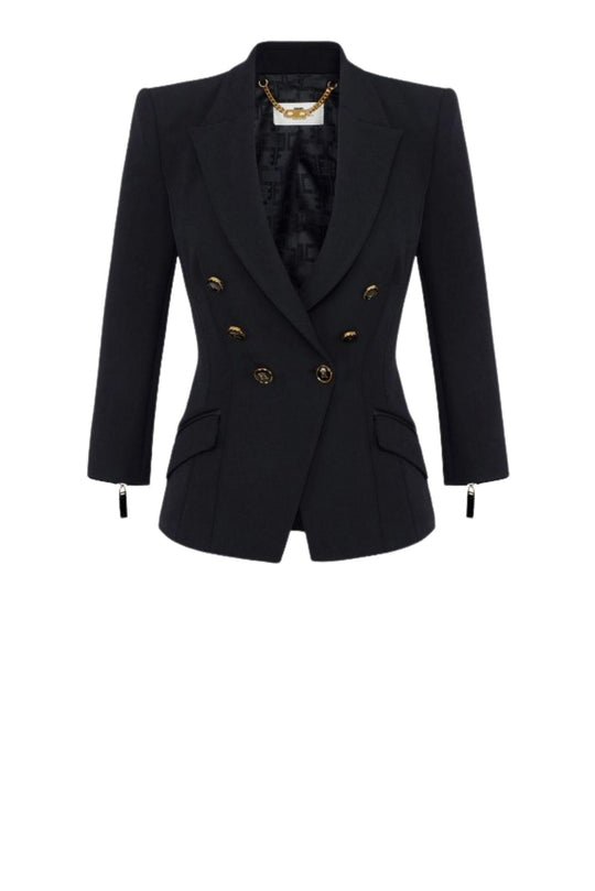 Giacca in Doppio Crèpe colore nero