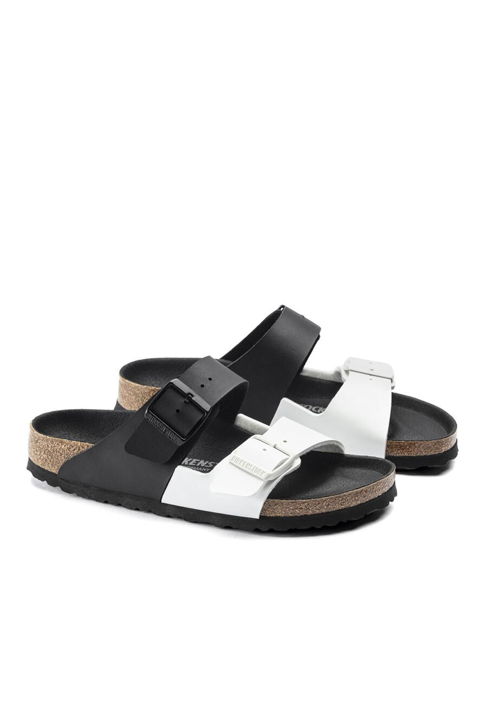  Birkenstock Arizona Split<br/> Black White Woman - 7