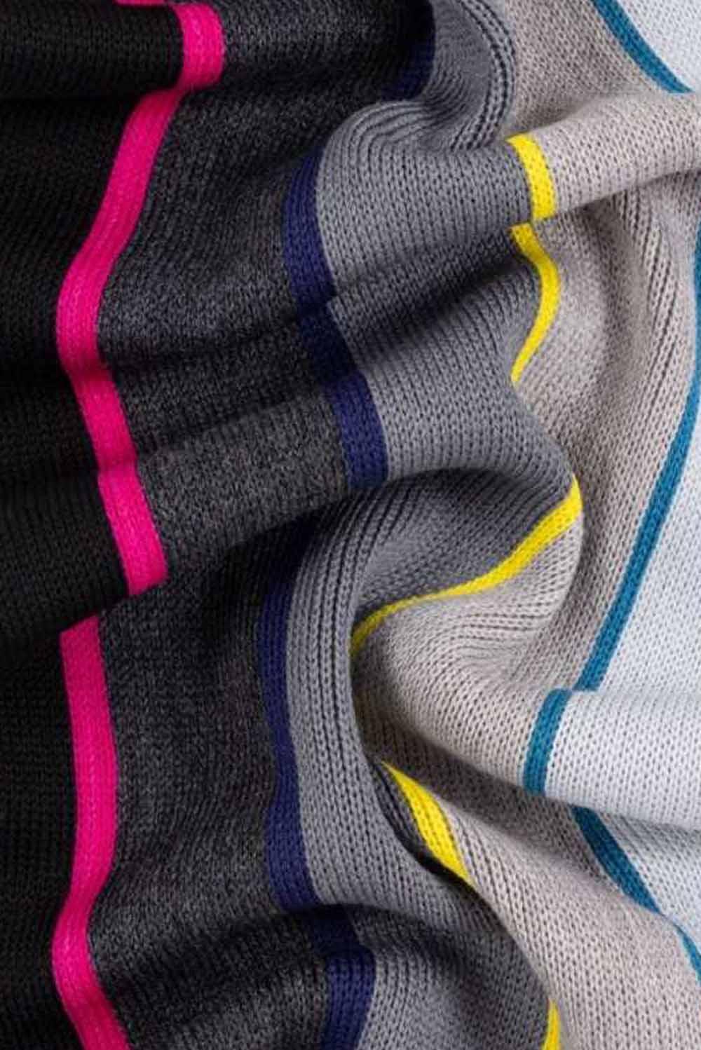  Paul Smith Sciarpa 'multi Colour Stripe' Black Uomo - 3