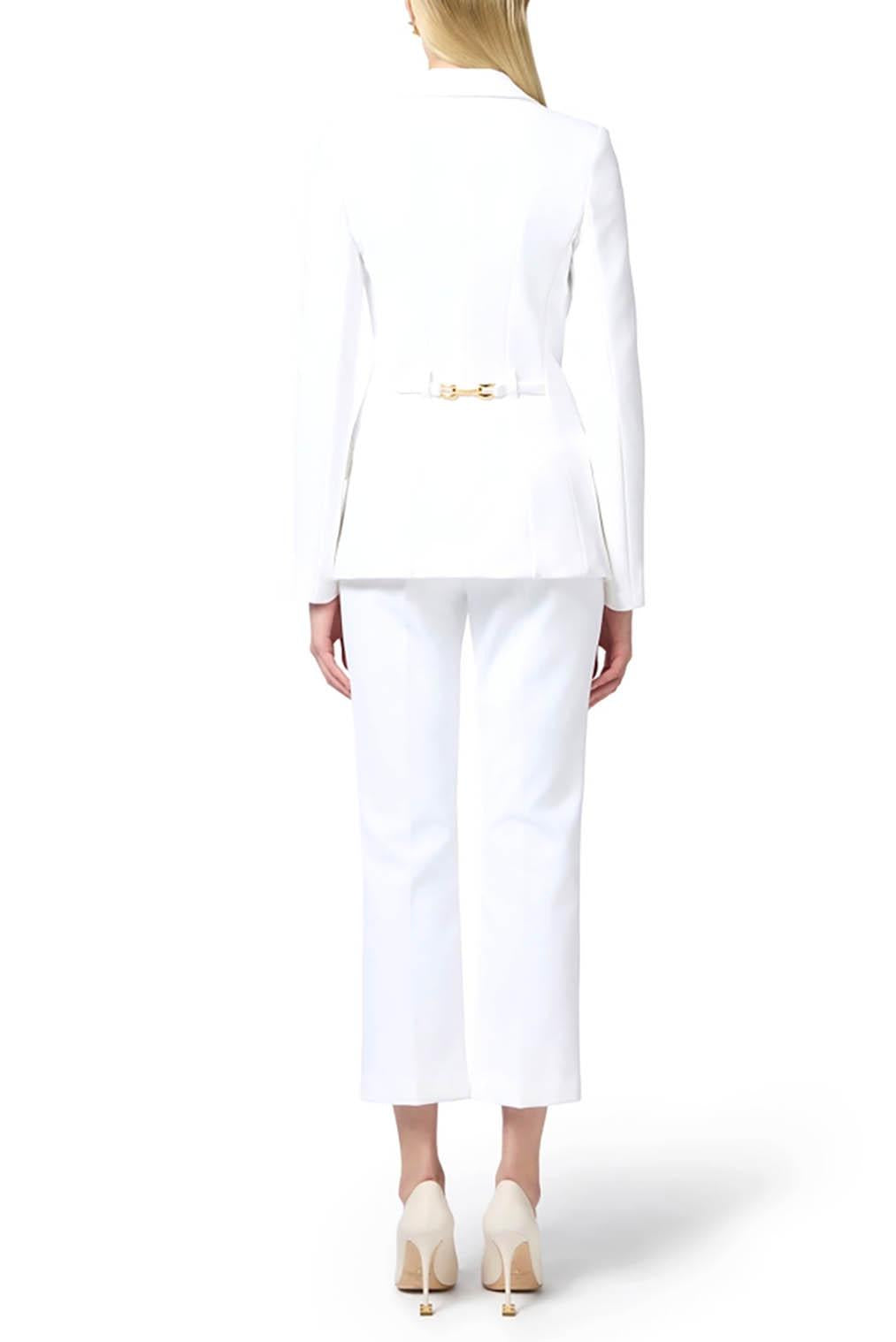  Elisabetta Franchi Tailleur Monopetto Avorio Woman - 6