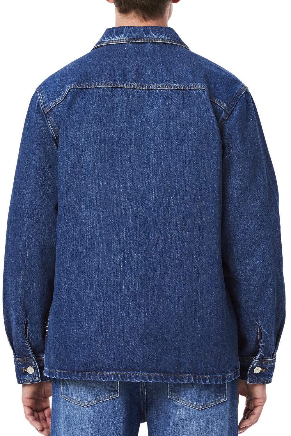  Lacoste Overshirt In Denim Uomo - 3