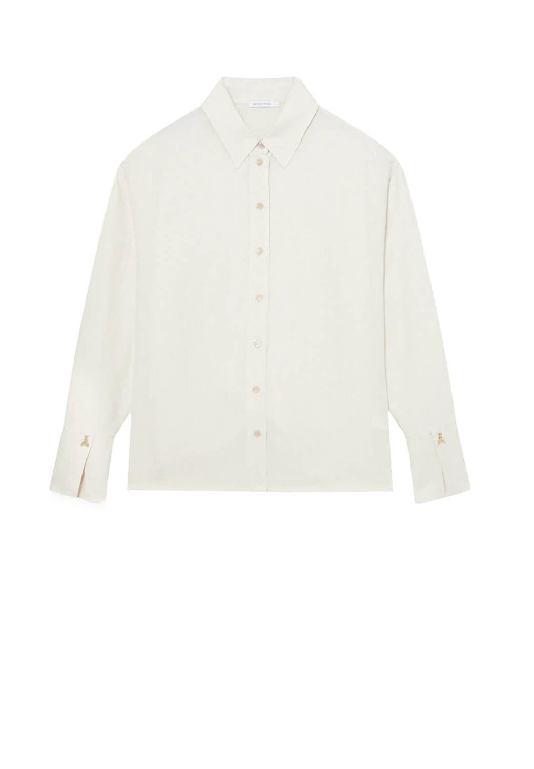 Patrizia Pepe Camicia In Viscosa Ivory Woman - 1