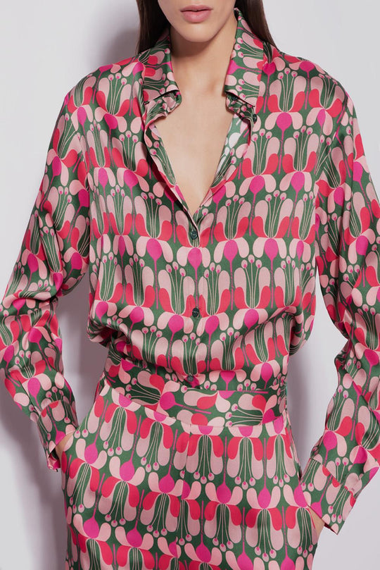 Camicia Twill Fiore Liberty
