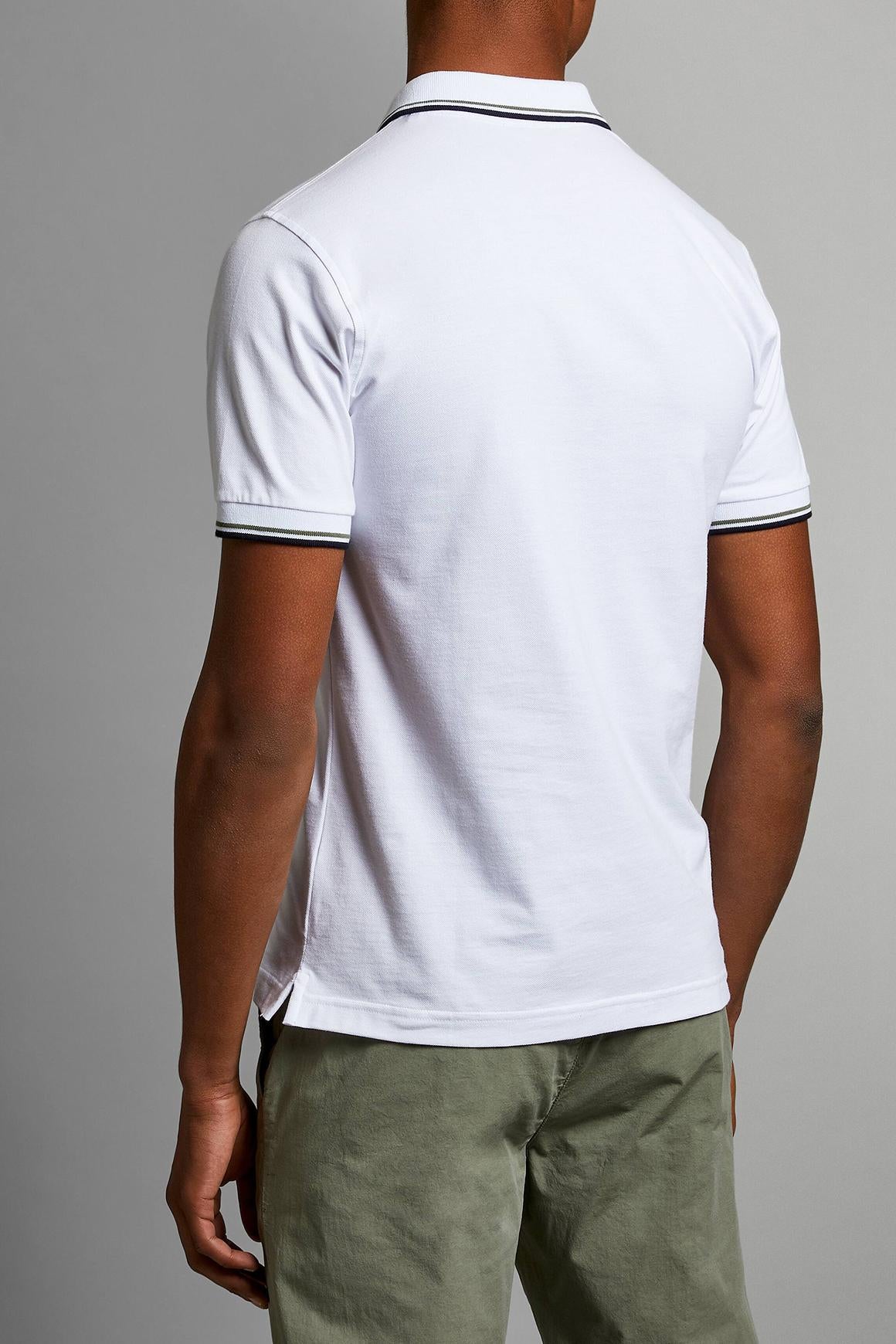  Fay Polo Pique' Bianco Uomo - 6