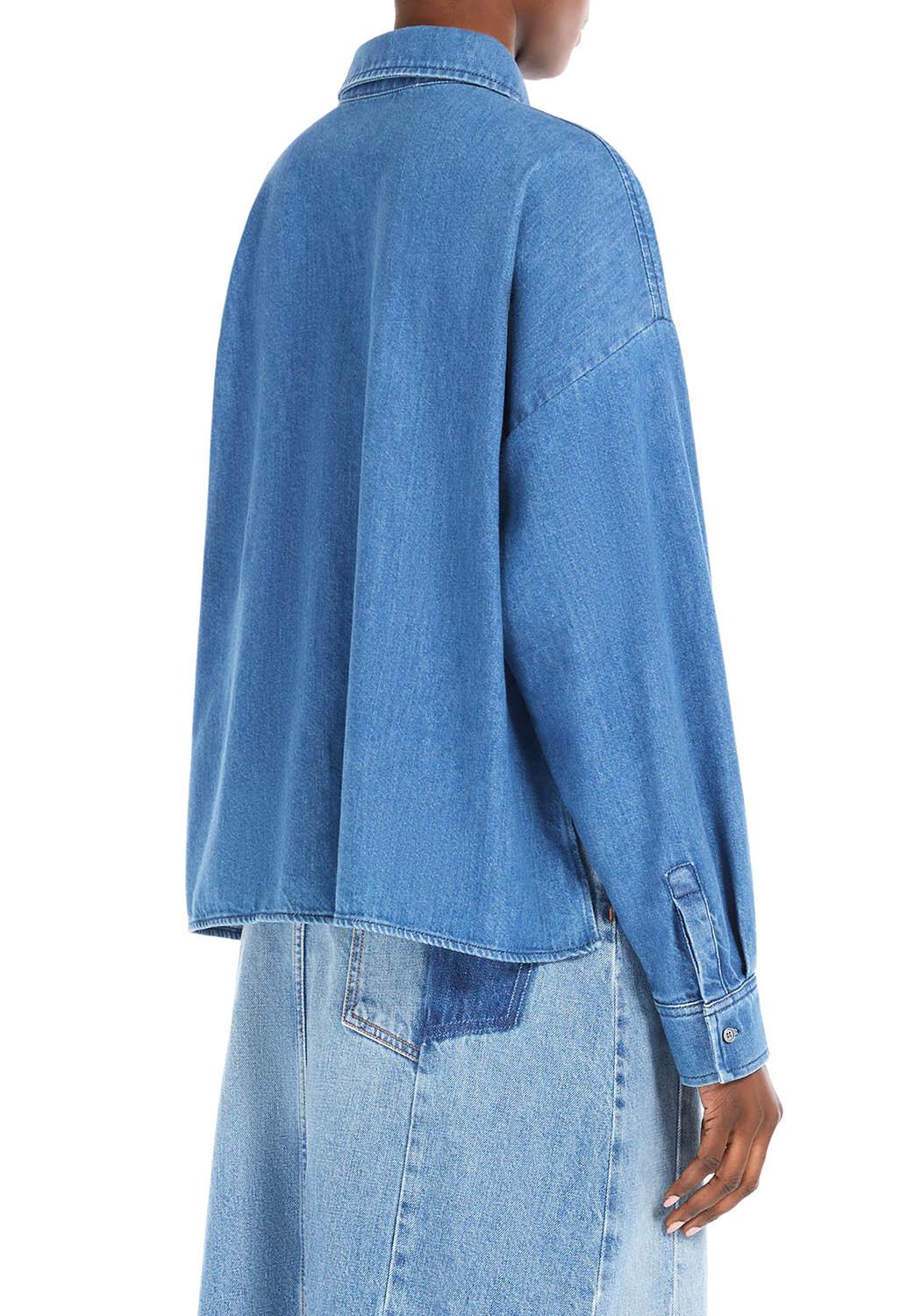  Max Mara Camicia Zemira Blu Woman - 4