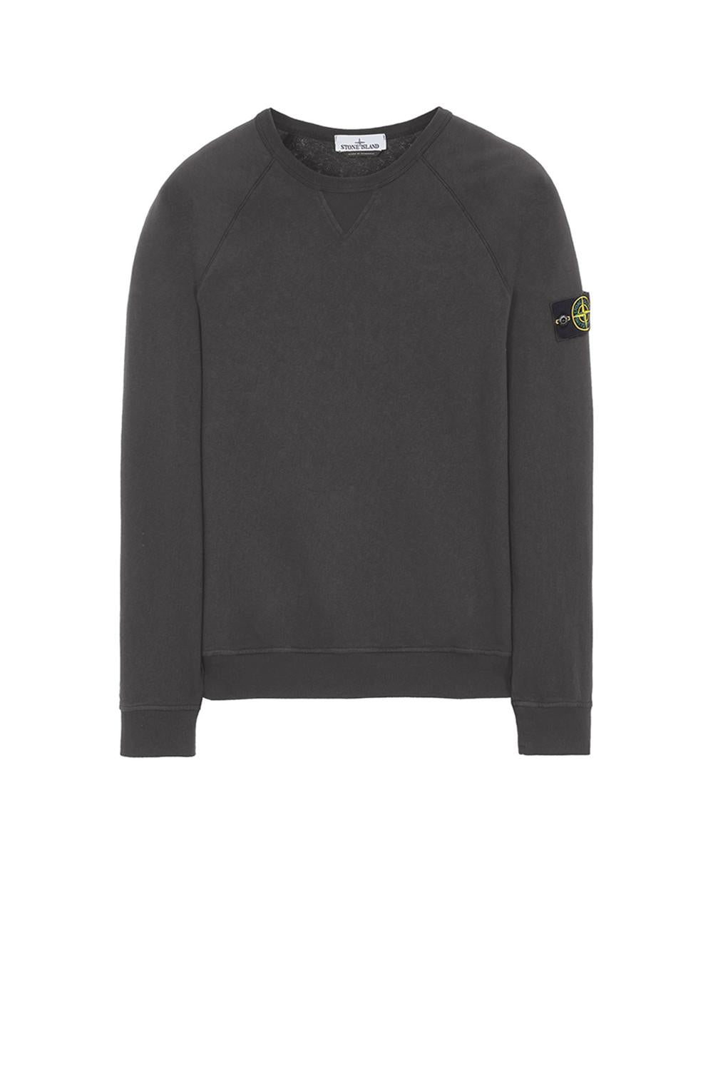  Stone Island Felpa Trattato Old Steelgrey Uomo - 1