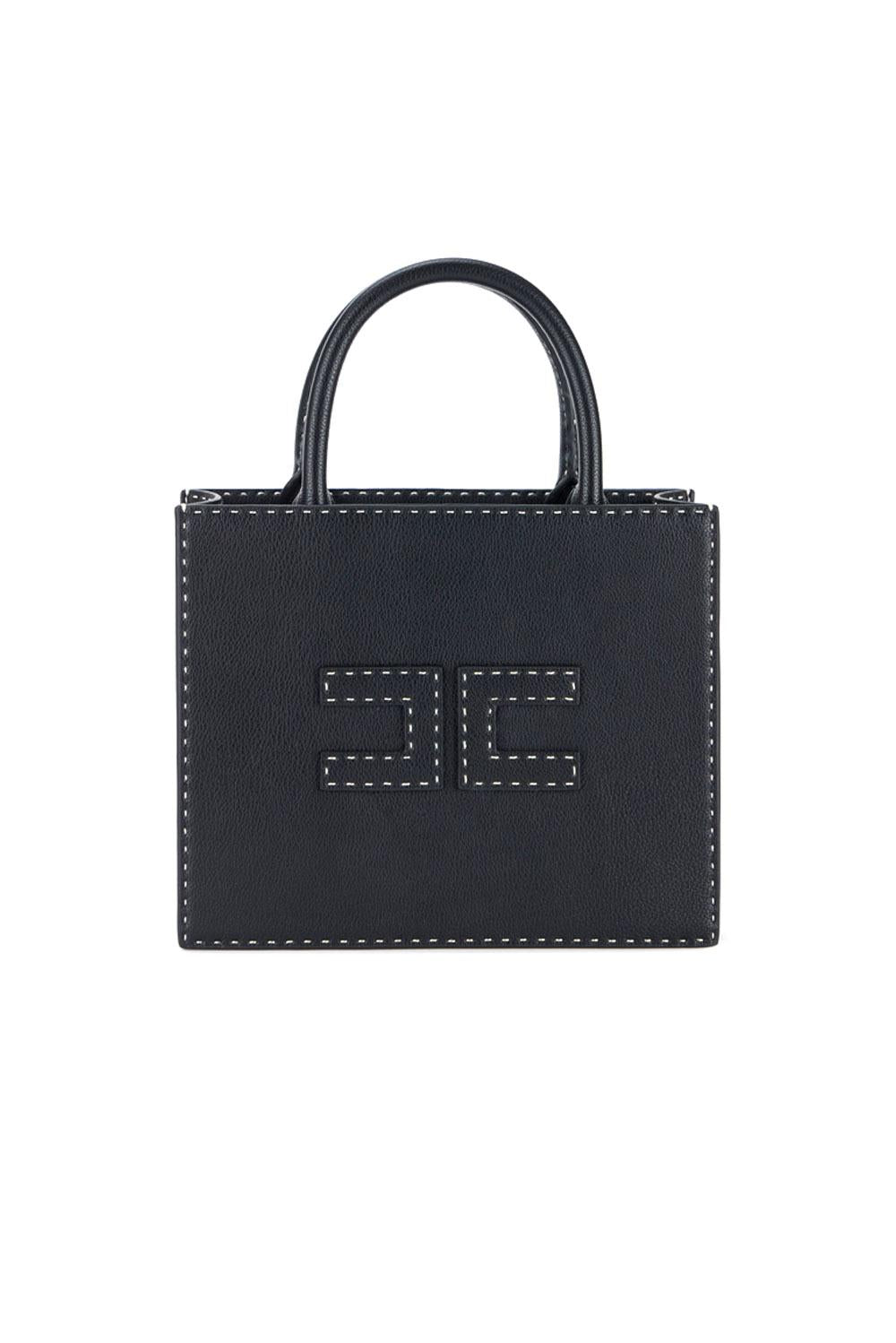  Elisabetta Franchi Tote Medio Nero Woman - 1