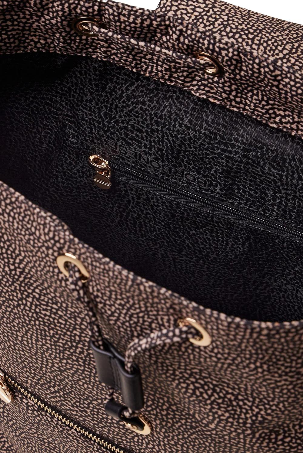  Borbonese Eco Line Zaino Medium Op Natural Woman - 4